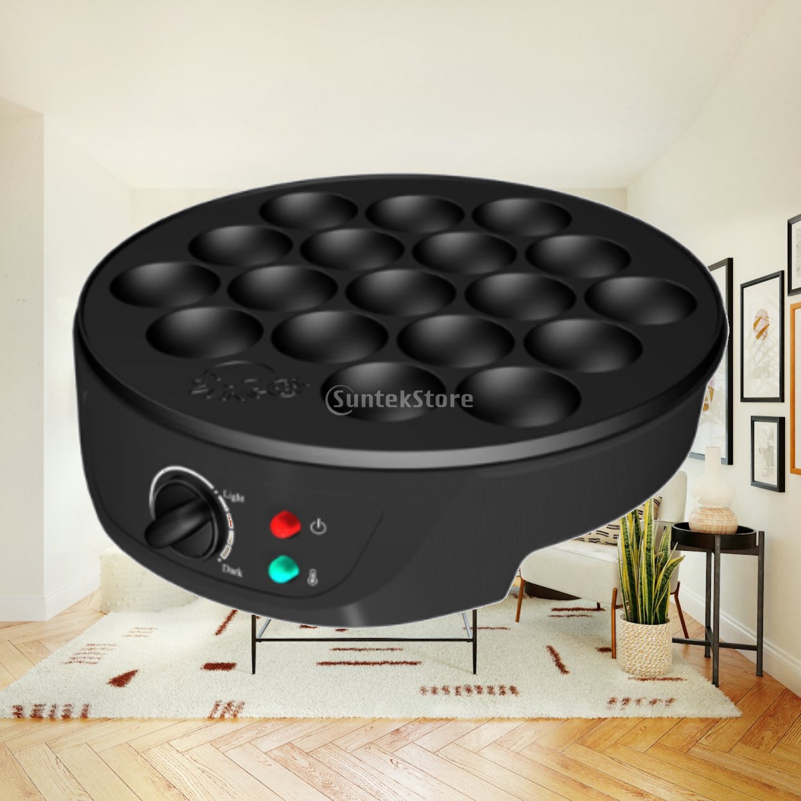 Takoyaki Grill Plate - Plancha Eléctrica Antiadherente para Takoyaki, Parrilla
