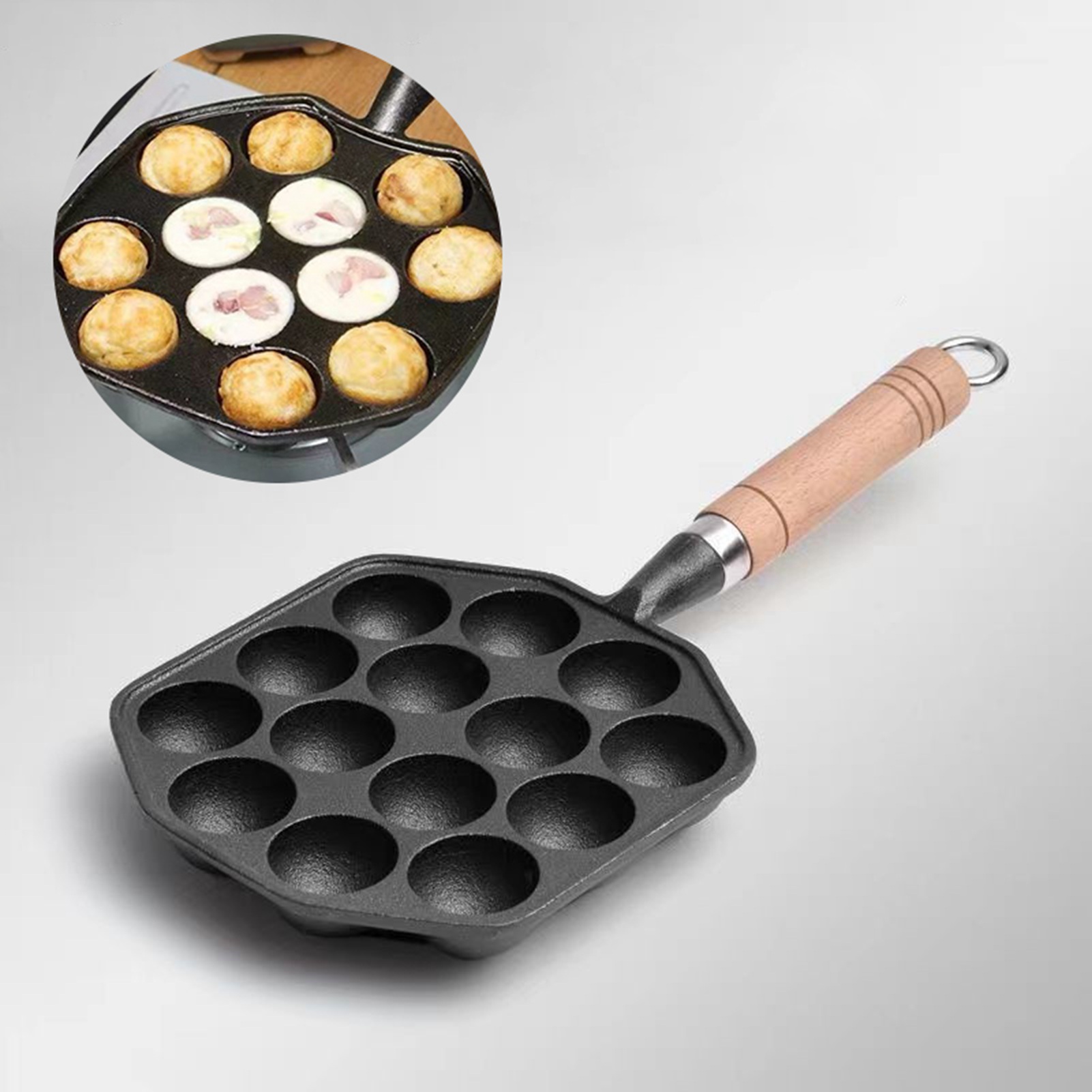 Sartén antiadherente de hierro - Takoyaki Grill Plate reseña y precio