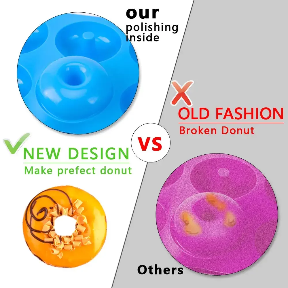 1/2 Uds. Molde de silicona par - Donut Mold Silicone reseña y precio